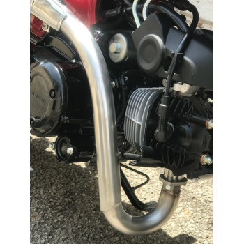 Pot d échappement CARBON PERFORMANCE en acier inoxydable Inox Honda Dax ST125 de 2022 et 2023