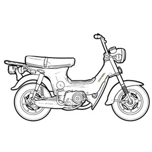 Pièces détachées origine Honda Chaly CF50 et CF70 6v