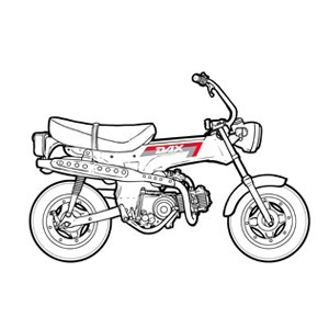 Pièces détachées origine Honda Dax ST50 et ST70 6v de 1982 à 1989