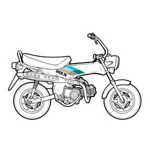 Pièces détachées origine Honda Dax DB01 ST70 12v de 1990 à 1999