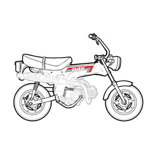 Châssis - Partie cycle Honda Dax 6v 1982-1989