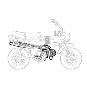 Moteur - Boite Honda Dax 6v 1969-1981